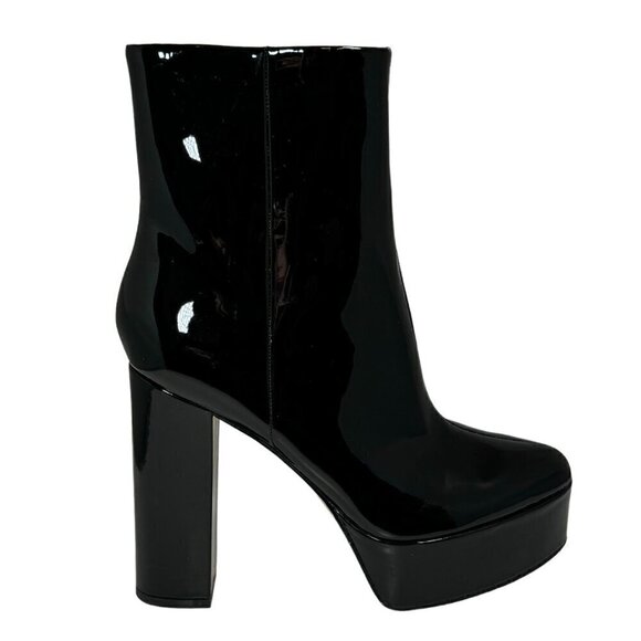 Marc Fisher Caled 2 Platform High Heel Platform Booties Black Size  9.5 M NEW - Picture 1 of 7